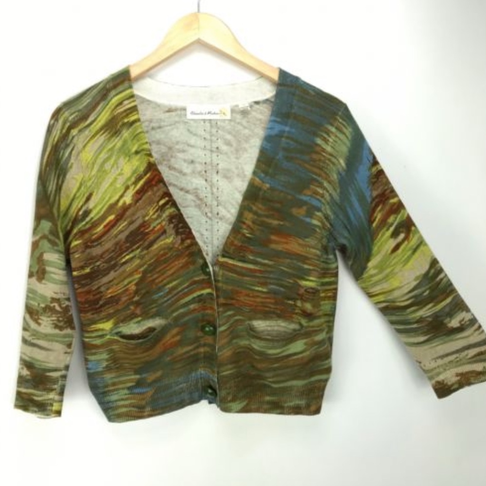 Anthropology Charlie & Robin Medium Linen Cardigan